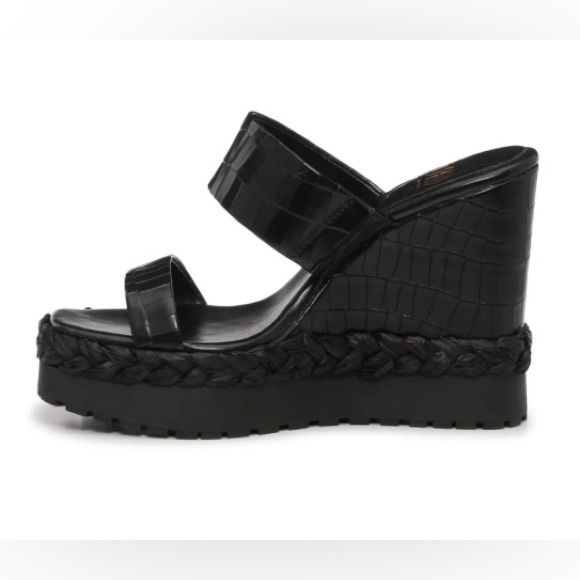 JLO Black Caleda Wedge Sandals - Picture 4 of 4